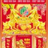 Bìa lịch bế nổi Chữ Phúc