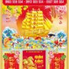 Bìa lịch bế nổi Thuận buồm xuôi gió