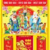 Bìa lịch gắn bloc Phước lộc thọ