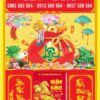 Bìa lịch gắn bloc Túi Vàng