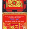 Bìa lịch gập khung nâu Khai Xuân Đại Cát