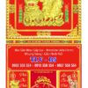 Bìa lịch gập khung vàng Con Giáp Tài Lộc