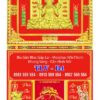 Bìa lịch gập khung vàng Thần Tài