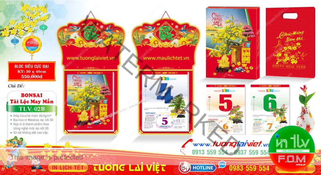 In Lịch Bloc Siêu Cực Đại 30x40