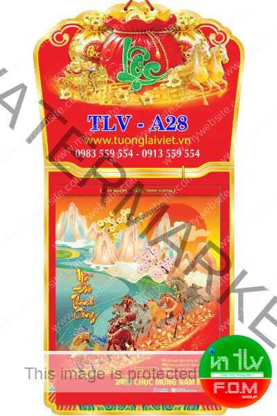 Lịch 52 Tuần Bìa Treo Chữ Nổi