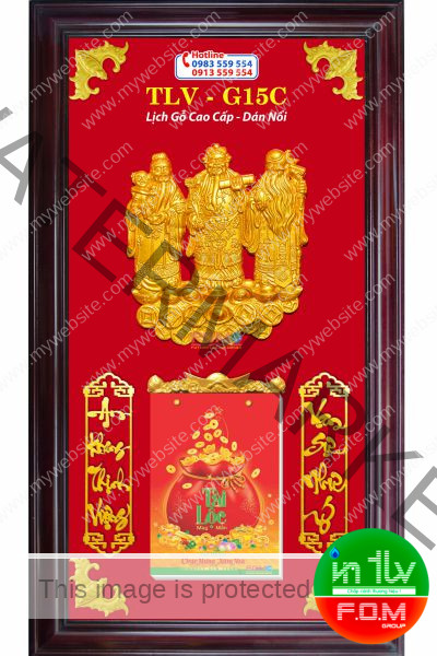 Lịch Gỗ Phúc Lộc Thọ