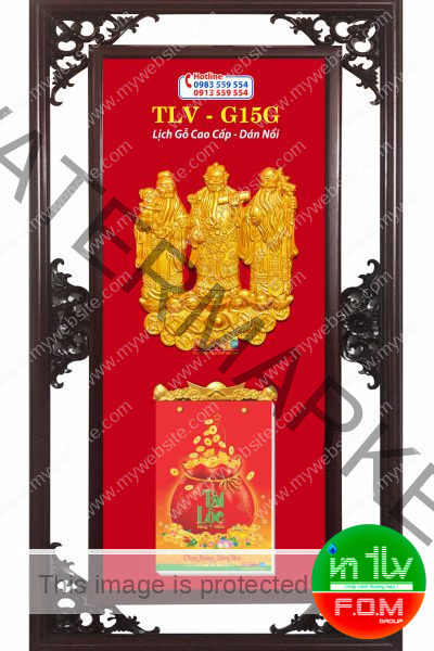 Lịch Gỗ Phúc Lộc Thọ