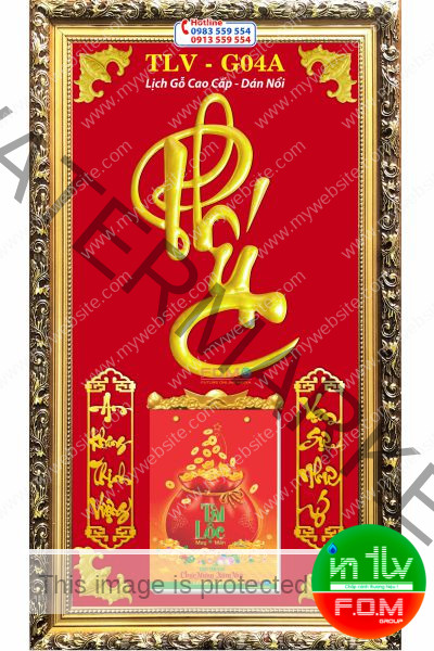 Lịch Gỗ Phúc Thư Pháp - Ảnh 5