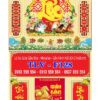 Lịch lò xo giữa dán nổi Lộc Xuân