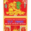 Lịch lò xo giữa dán nổi Xuân Phát Tài
